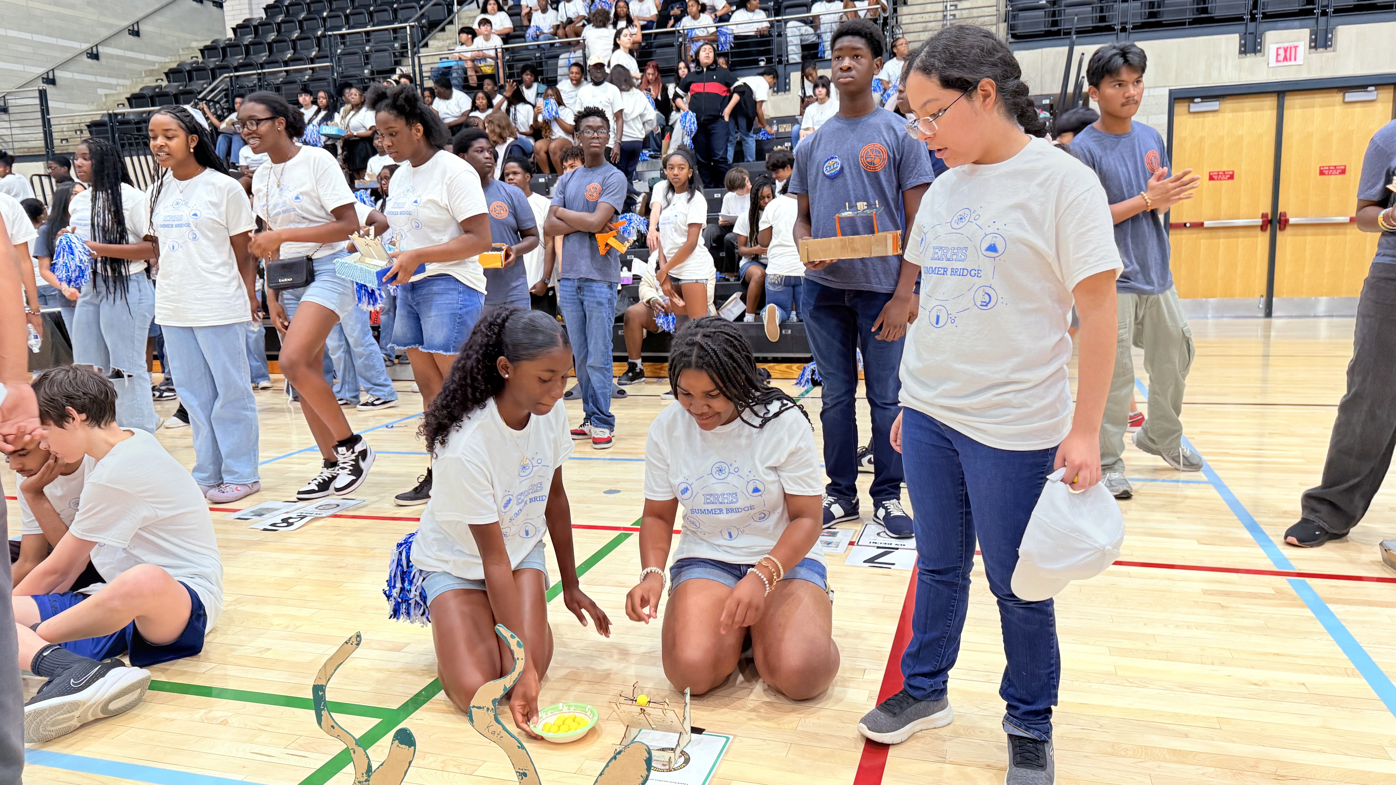 3 girls launch stem project
