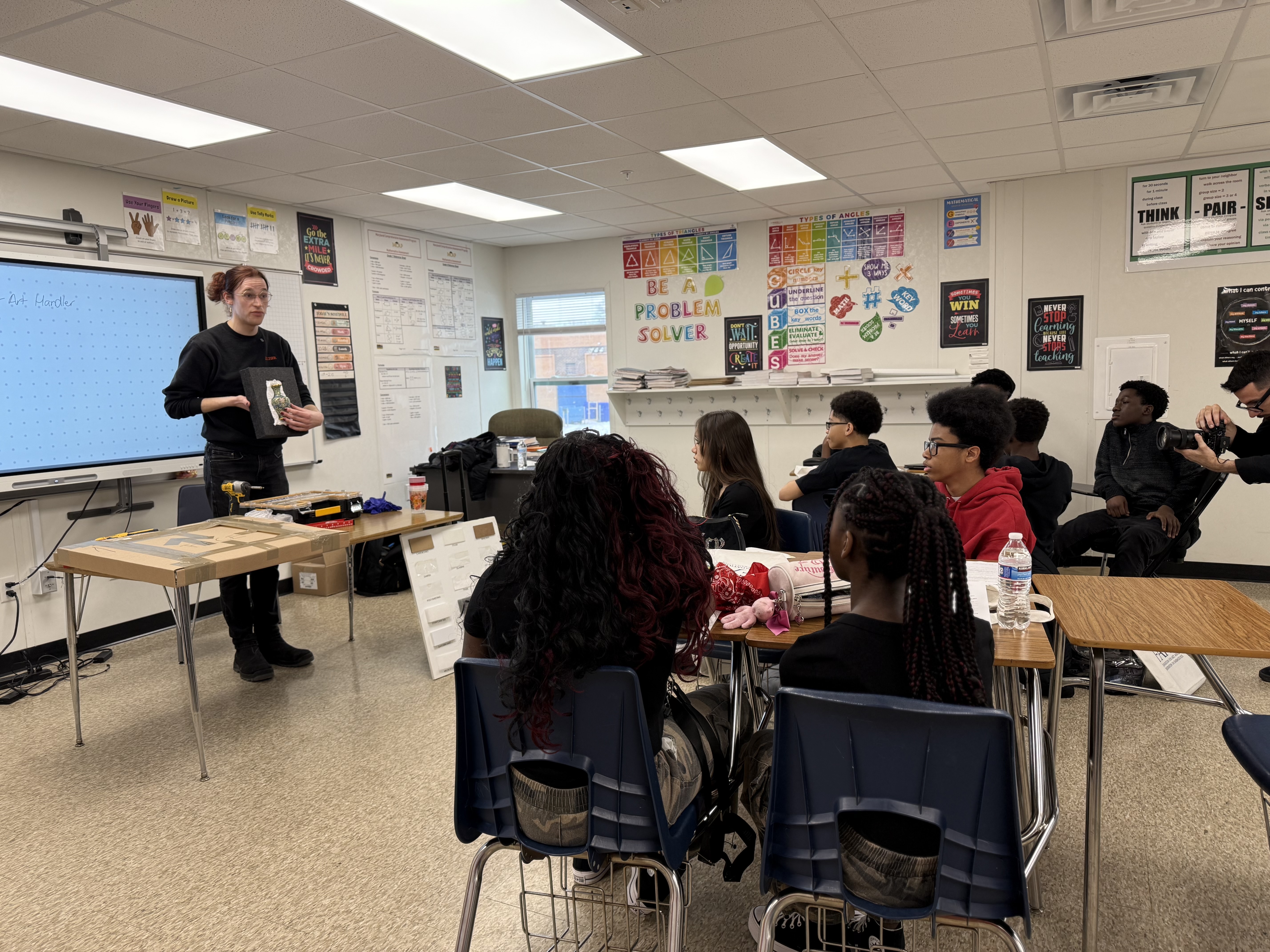 Kettering MS Teacher front of class