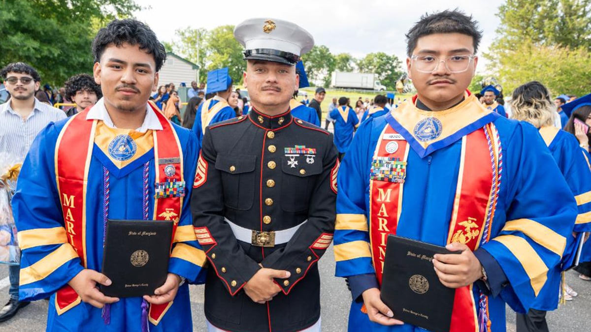High-Point-High-School-Graduates-with-marine
