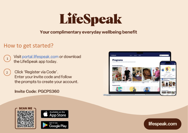 LifeSpeak flyer