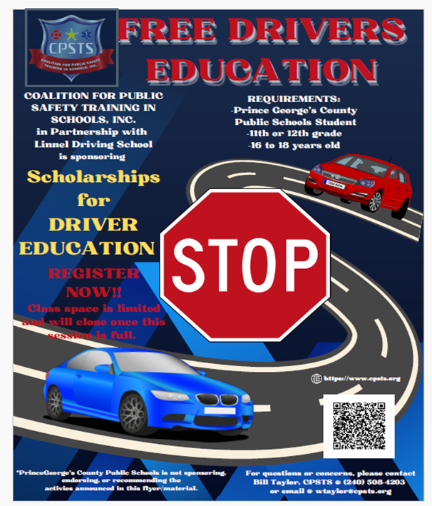 CPSTS Driving Scholarship - English