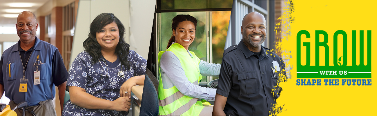 Education Support Professionals staff-maintenance-nurse-bus-driver-security-collage