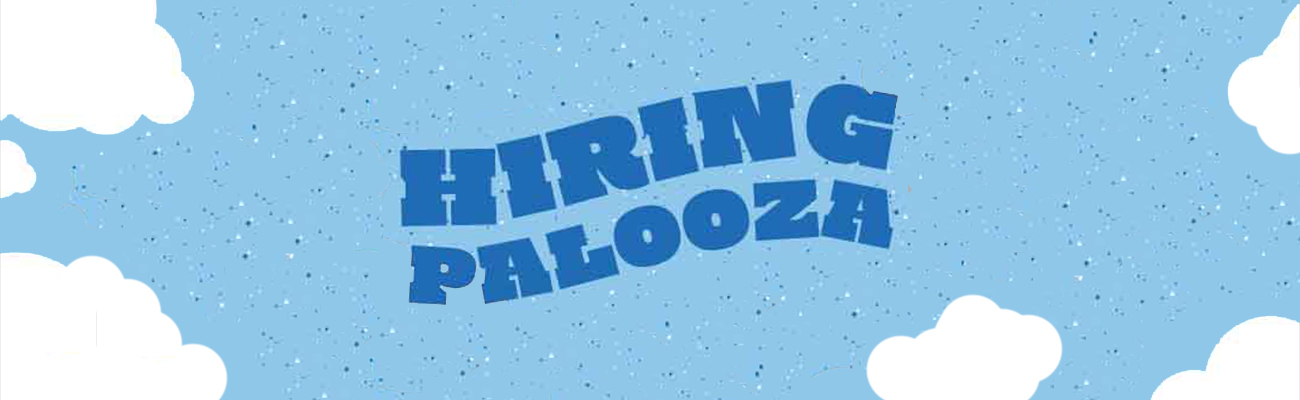 Hiring-Palooza in the sky with clouds