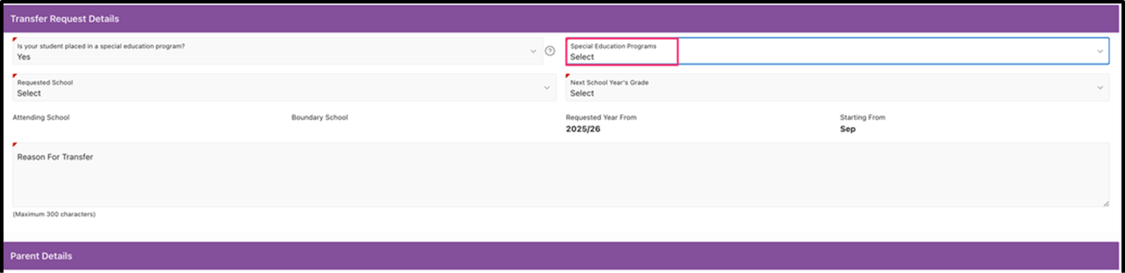 Program Transfer Request Student Transfer System (STS) Guide