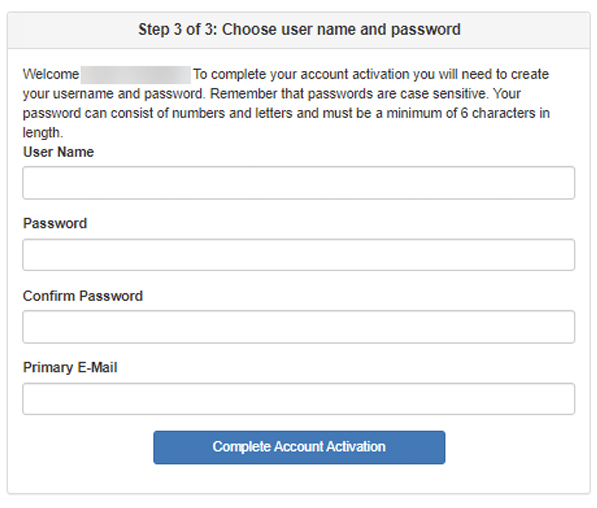ParentVUE-activate-using-key-code-Step-3-enter-username-password-email-complete-account-activation