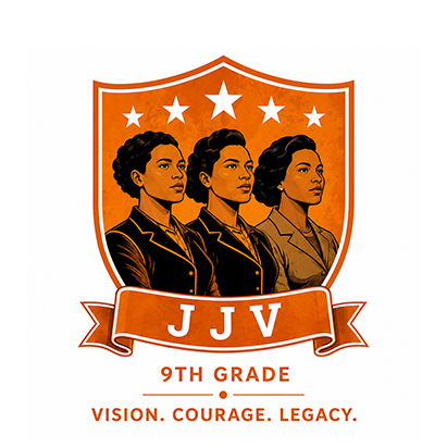 House of JJV crest - 9th Grade, Vision Courage Legacy