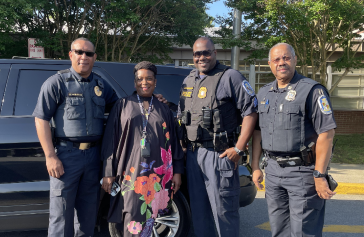 Principal Herring with the Glenarden Police Department