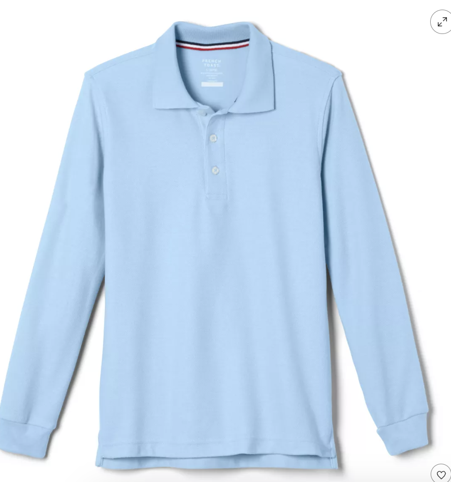  light blue polo shirt - coed style