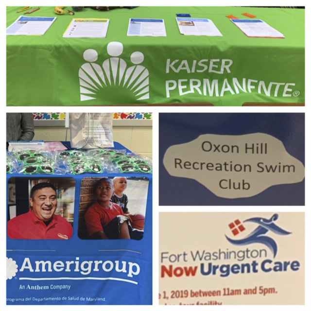 Wellness-Fair-Kaiser-Permanente-Amerigroup-Swim-Club-and-Urgent-Care-signs.jpg