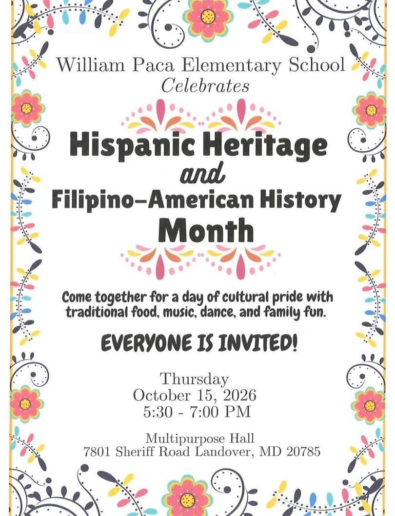 Hispanic Heritage and Filipino-American History Month flyer