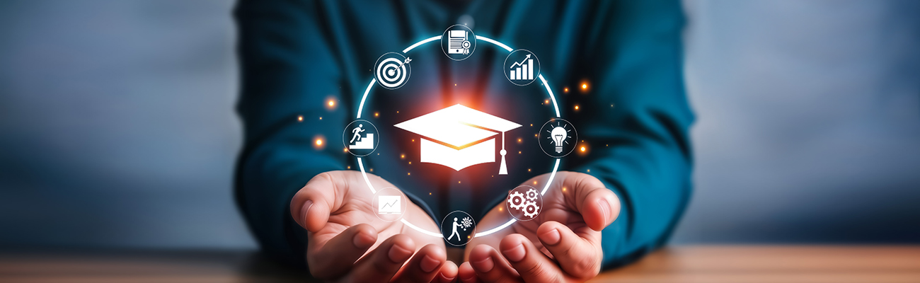 professional-education-improvement-accomplishment-icons-graduation-cap