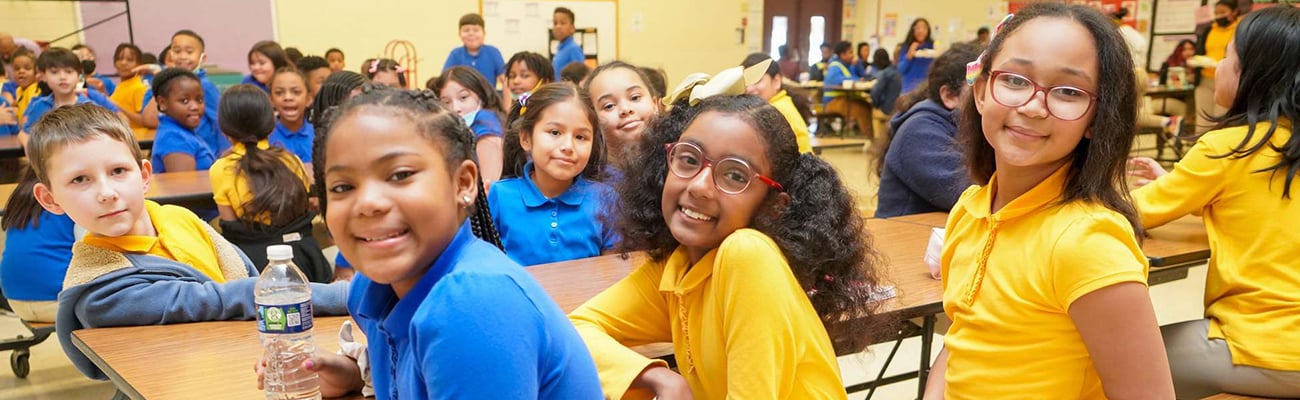 PGCPS students in the the cafeteria