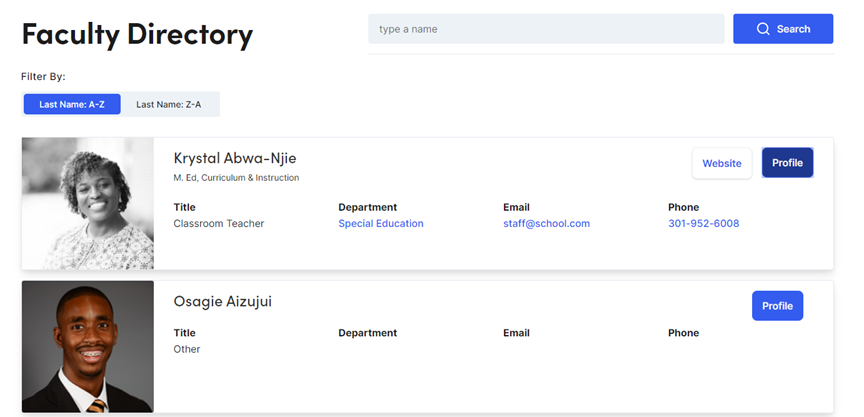 Page-School Faculty Directory.png